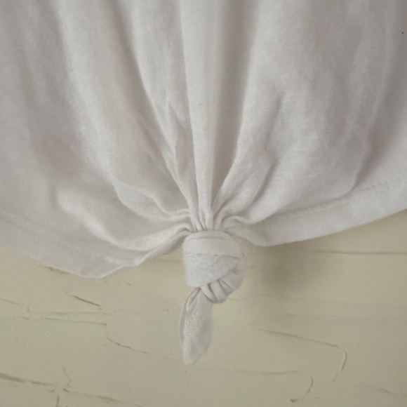 Sanctuary All Day Tie Tee | Size XS | White - Picture 6 of 6